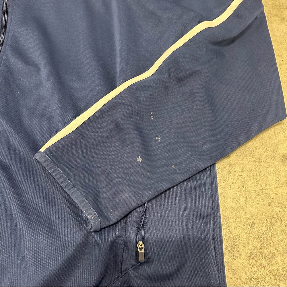 Vintage Adidas Track Jacket Men's XL Blue 3 Striped Y2K - Picture 3 of 11